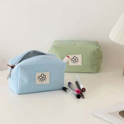 Druckmuster Typ Polyester Make-up Bag Multifunktion Custom Kosmetik Tasche mit Griff