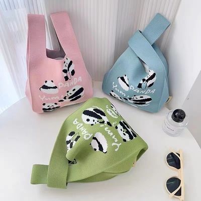 Populäre Handtasche für Frauen Custom Polyester Gewebte Tasche Mini Tote Einkaufstaschen