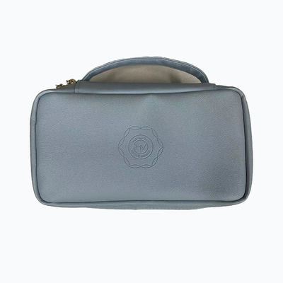 Modische große Make-up-Tasche wasserdichte Ledertoiletten-Tasche große flache tragbare Innentaschen kundenspezifische Kosmetik-Tasche für Frauen