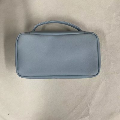 Modische große Make-up-Tasche wasserdichte Ledertoiletten-Tasche große flache tragbare Innentaschen kundenspezifische Kosmetik-Tasche für Frauen