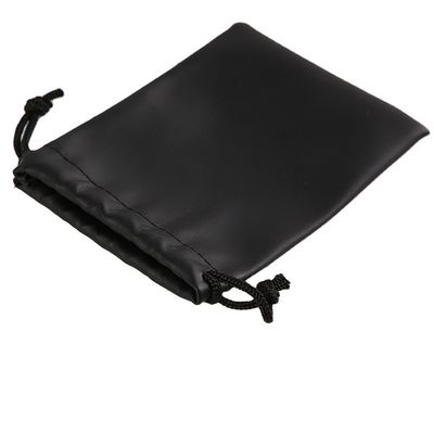 Custom Gold PU Leder Ziehseile Kosmetische Verpackungstüte für mittelgroße Geschenke
