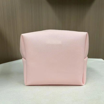 Druckmuster PU Wasserdicht Ziplock Kosmetik Tasche Make-up Tasche in benutzerdefinierten rosa Süßigkeiten Farbe