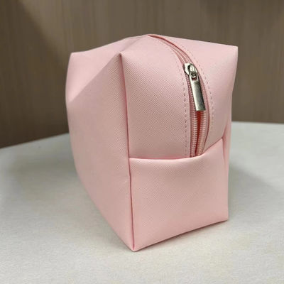 Druckmuster PU Wasserdicht Ziplock Kosmetik Tasche Make-up Tasche in benutzerdefinierten rosa Süßigkeiten Farbe