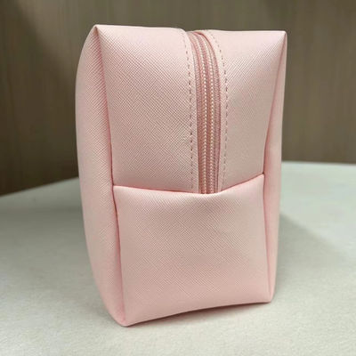 Druckmuster PU Wasserdicht Ziplock Kosmetik Tasche Make-up Tasche in benutzerdefinierten rosa Süßigkeiten Farbe