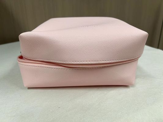 Druckmuster PU Wasserdicht Ziplock Kosmetik Tasche Make-up Tasche in benutzerdefinierten rosa Süßigkeiten Farbe