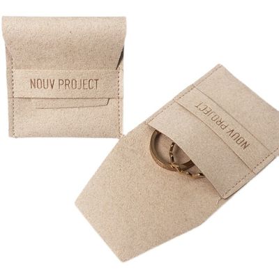 Kleine zusammengefaltete Samtschmucktasche Die perfekte Lösung für individuelle Schmuckverpackungen