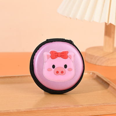 Muster Art andere Runde 2d 3d Münze USB-Linien Kopfhörer PVC Eva-Organisator Taschen
