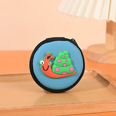 Muster Art andere Runde 2d 3d Münze USB-Linien Kopfhörer PVC Eva-Organisator Taschen