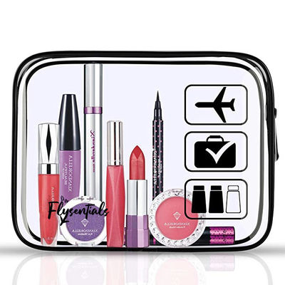 Neueste Modische Transparente PVC Plastik Ziplock Kosmetik Tasche mit individuellem Logo Akzeptiert