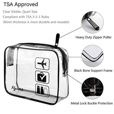Neueste Modische Transparente PVC Plastik Ziplock Kosmetik Tasche mit individuellem Logo Akzeptiert