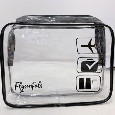 Neueste Modische Transparente PVC Plastik Ziplock Kosmetik Tasche mit individuellem Logo Akzeptiert