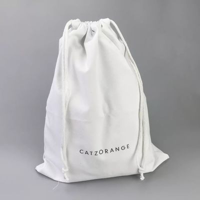 Umweltfreundliche Twill-Baumwoll-Zugstring-Tasche für kundenspezifische Schmuckgeschenkverpackungen