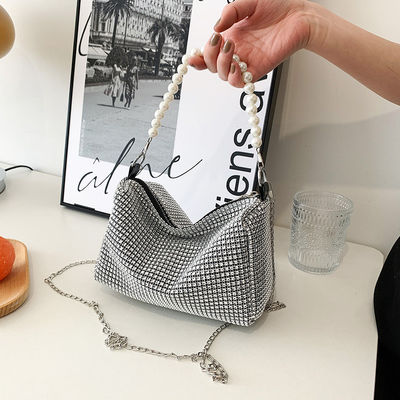 Kleine Bling Diamond Crossbody Handtasche mit Leopard-Muster und neuesten Mode-Stil