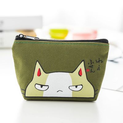 Ruidende süße koreanische rosa Baumwolle Make-up Kosmetik Tasche mit Reißverschluss Logo