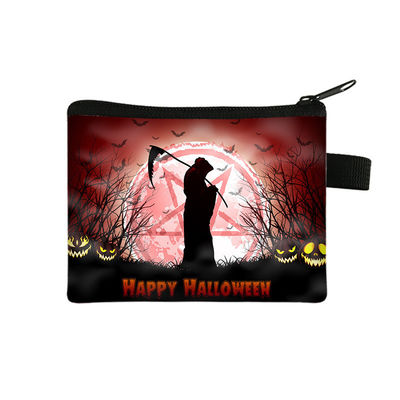 2024 Halloween Cartoon Handtasche Kinder Portable kleine Brieftasche mit gedrucktem Design