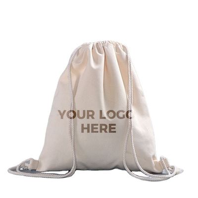 Schultasche Trolley Baumwolle Ziehseile Rucksack mit individuellem Logo-Druck und Markenzeichen