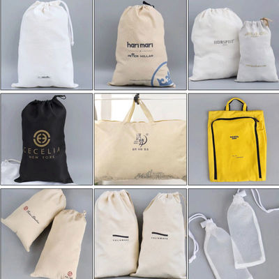 Schultasche Trolley Baumwolle Ziehseile Rucksack mit individuellem Logo-Druck und Markenzeichen