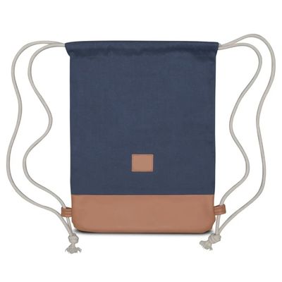 Custom Logo Soft-Loop Baumwolle Stoff Ziehsack für Fitnessstudio und Outdoor-Aktivitäten