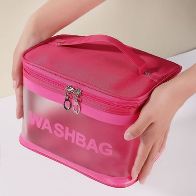 Custom Logo PVC Clear Makeup Bag für Toilettenartikel und Kosmetikorganisation