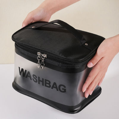 Custom Logo PVC Clear Makeup Bag für Toilettenartikel und Kosmetikorganisation