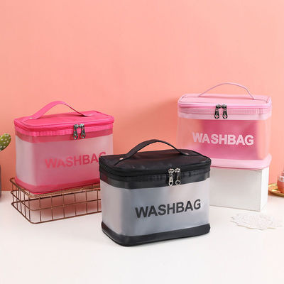 Custom Logo PVC Clear Makeup Bag für Toilettenartikel und Kosmetikorganisation