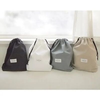 Personalisierte bunte Leinwand Baumwolle Schnur Tasche mit doppelten Schnur Stil PUNCH