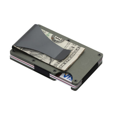 Wiederverwendbarer RFID-Blocking-Aluminiumkartenhalter/Smart Metal Slim Men Wallets/Minimalist Aluminium Wallet