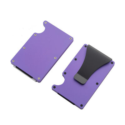Wiederverwendbarer RFID-Blocking-Aluminiumkartenhalter/Smart Metal Slim Men Wallets/Minimalist Aluminium Wallet