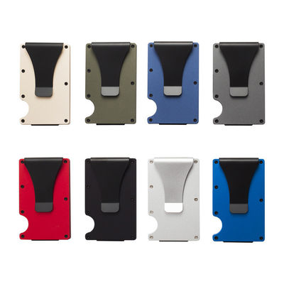 Wiederverwendbarer RFID-Blocking-Aluminiumkartenhalter/Smart Metal Slim Men Wallets/Minimalist Aluminium Wallet