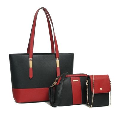 Mode-Briefdruck Baumwoll-Tote-Tasche für Frauen Großkapazität Drei-Teil-Handtasche-Set