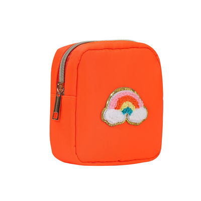 24 Farben Reißverschluss Wasserdichte Toilettenbeutel Große Make-up-Taschen für Reisen in Nylon-Tasche