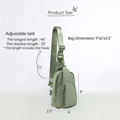 Kleine Mini-Reise-Sport-Wasserdichte Nylon-Schulter Crossbody Sling-Tasche für Männer Kissen