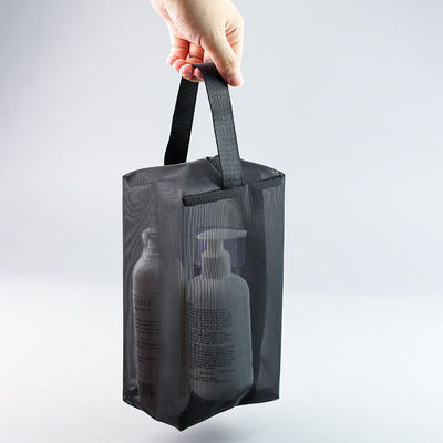 Transparent Mesh Toilettensack für Geschäftsreisen Portable Wasch Dusche Kosmetik Tasche