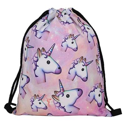 Akzeptable OEM/ODM Kleine gefaltete Nylon-Polyester-Schnürtasche für Fitnessstudio und Reisen