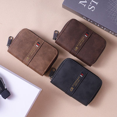 Leder-Herr-Geldbörse mit Münzen Geldbörsen Geldkartenhalter und Schlüsselanhänger Designer