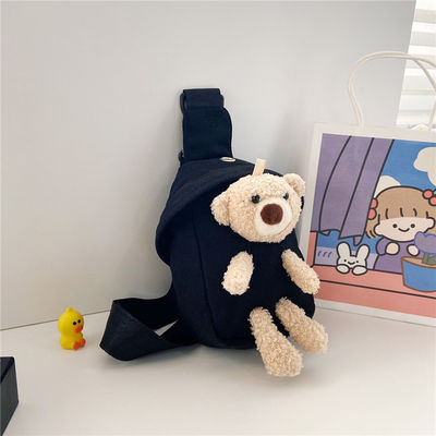 Mini Canvas Bag 2024 Cross-Body Cute Bear Chest Bag für Jungen und Mädchen angepasste Farbe