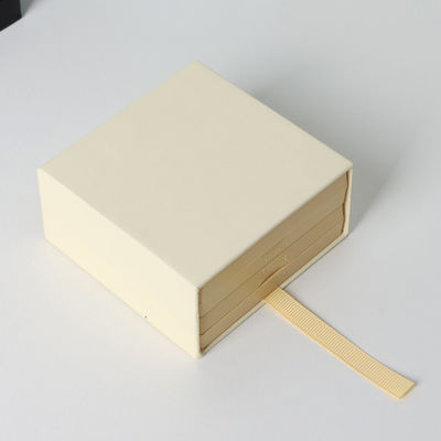 Custom Logo Schmuckbox Verpackungskisten mit transparenter PE-Film im Inneren Matte Papier Karton Geschenkbox