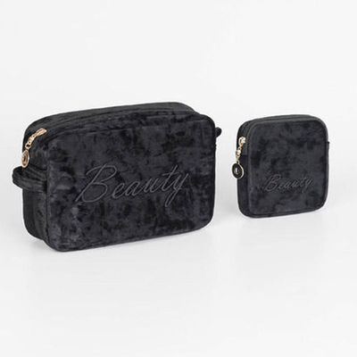 Portable Samt wasserdichte Make-up-Tasche für die Reise Aufbewahrung Tasche Kosmetikkoffer