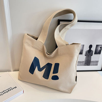 Custom Logo Baumwoll-Leinwand-Taschen Großkapazität Wiederverwendbare Multifunktionsbrieftasche