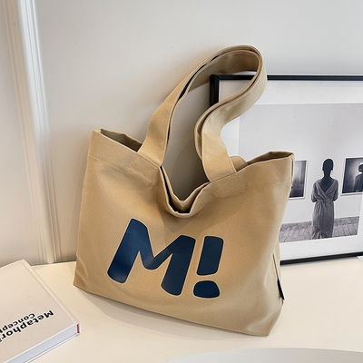 Custom Logo Baumwoll-Leinwand-Taschen Großkapazität Wiederverwendbare Multifunktionsbrieftasche