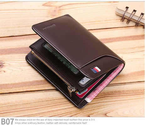 Multifunktionale Bifold-Mann-Brieftasche Neues Modedesign für Männer Reisen und Geschäft