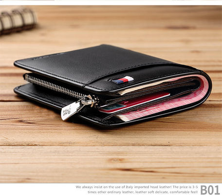 Multifunktionale Bifold-Mann-Brieftasche Neues Modedesign für Männer Reisen und Geschäft