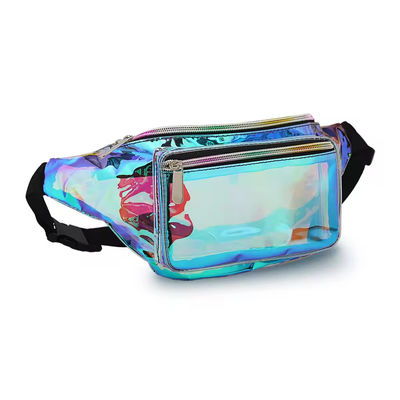 Unisex-Holographischer Fanny-Pack mit verstellbarem Gürtel für Rave-Festival-Reiseparty