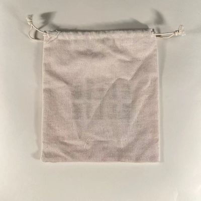 Custom-Logo-Druck organische Leinwand Baumwolle Schnürbeutel für Schmuck Verpackung Nachfrage