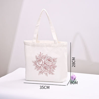 Custom Logo Schwarzer Griff Leinwandbeutel 100% Baumwolle Tote-Tasche für Ihre Geschäftsanforderungen