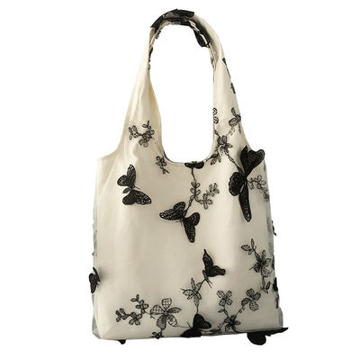 Unisex Polyester Auskleidungsmaterial Koreanische Version Kuhschultertasche mit Schmetterlingsdruck