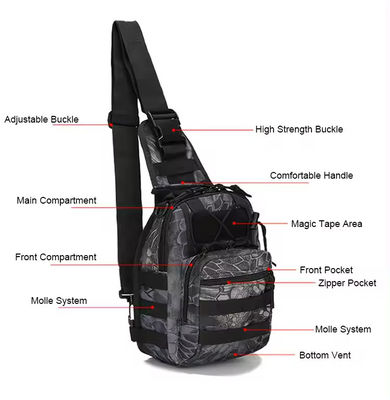 Verbessern Sie Ihre Outdoor-Ausrüstung mit unserer für alle Jahreszeiten geräumigen Molle Tactical Sling Bag
