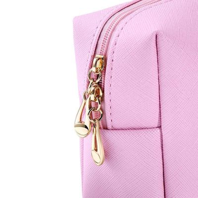 Make-up-Kosmetik-Tasche nicht gewebte langlebige Reißverschlussbeutel Waschbar Eco-Friendly Pink OEM/ODM