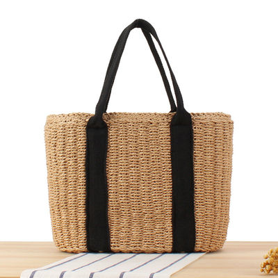 Frauen Bali Ferien-Einkaufstasche Handgefertigte Stroh-Tote-Tasche mit großer Kapazität