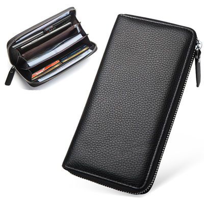 Slim Genuine Wallet Holder Tasche aus echtem Leder mit Custom Logo von Customized